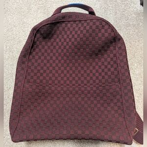 Rothy's Grenache Burgundy Woven Backpack EUC